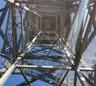 Aufstieg 26 m hoher Turm