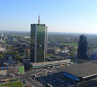 Widok z pałacu kultury