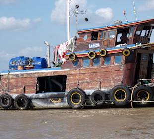 Auf dem Mekong unterwegs