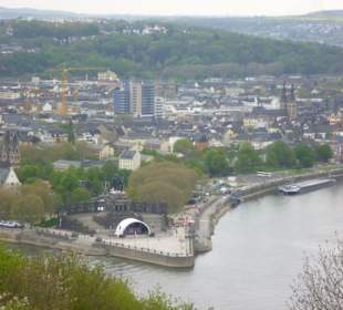Aussicht von der Festung Ehrenbreitstein