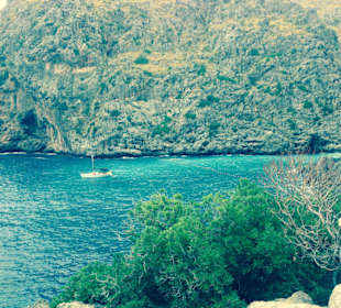 Ausblick auf die Bucht des Torrent de Pareis