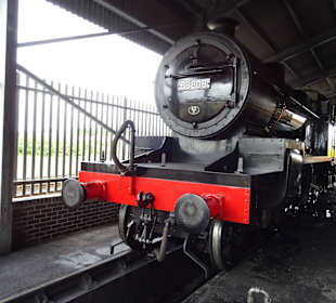 Gleich wird sie vor den Zug gespannt