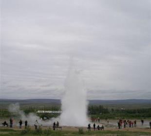 Strokkur ist ausgebrochen