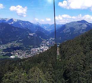 Mit der Gondel hinunter nach Bad Ischl