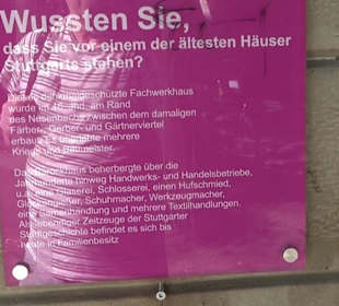 Ältestes Fachwerkhaus Stuttgart