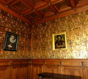 Goldene Ledertapeten