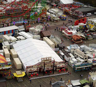 Blick auf den Freimarkt aus dem Riesenrad