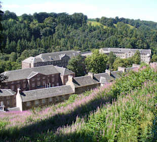 Ansicht des Dorfes vom Parkplatz
