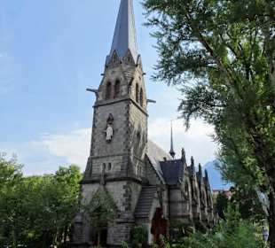 Außenansicht der Christuskirche Meran