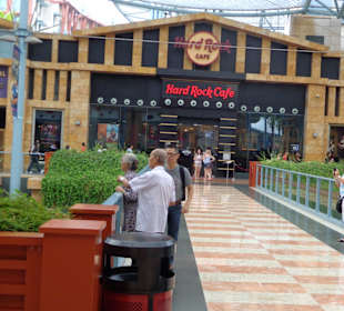 Blick auf das Hardrock Cafe