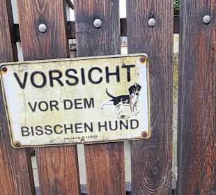 Tolles Schild, er war wirklich nicht groß