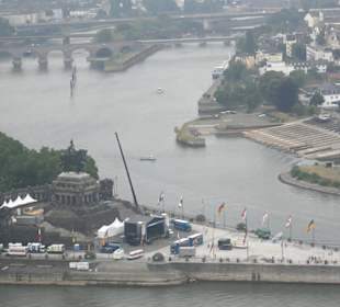 Blick aus der Seilbahnkabine