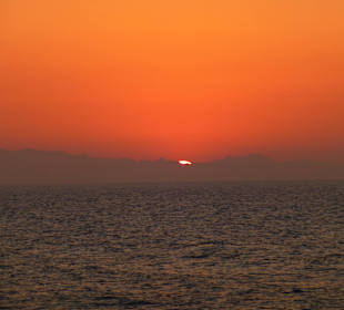 Sonnenuntergang in Sataya