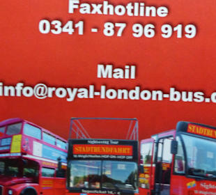 Flyer der Busgesellschaft