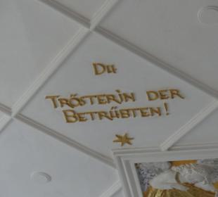 An der Kapellendecke