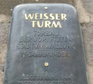 INFO-Tafel am Weißen Turm