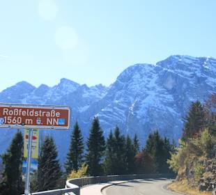 Die Roßfeld Panoramastraße bei Berchtesgaden
