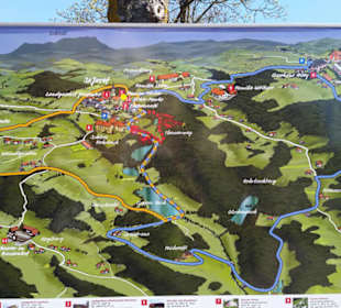 Wanderweg (9 km) rund um Sankt Josef