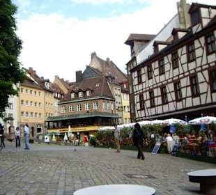 Plaza en la zona antigua de Núremberg