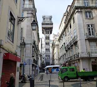 Lissabon Aufzug Elevador de Santa Justa