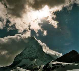 Dramatisches Wolkenspiel am Matterhorn