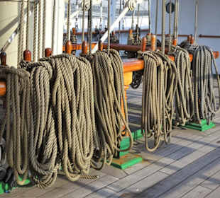 An Deck der Rickmer Rickmers
