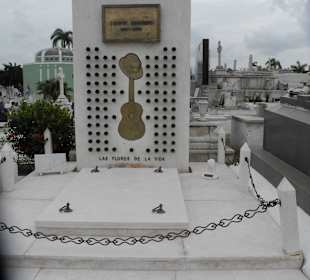Grab eines verehren cubanischen Sängers