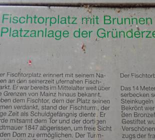 Hinweisschild Fischtorbrunnen
