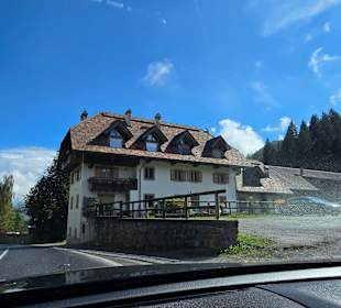 Umleitung z.Plöckenpass die Skischule