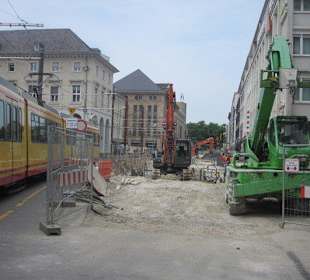 Große Baustelle am Marktplatz