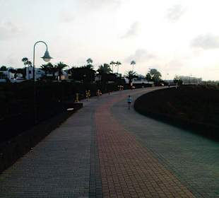 Strandpromenade beim Jogging