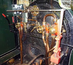 Füherstand einer Dampflok