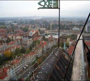 Blick aus der Marienkirche auf die Altstadt
