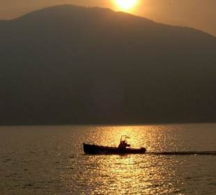 Sonnenuntergang in Brenzone