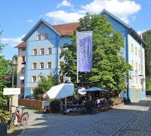 Außenansicht der Kommunbräu in Kulmbach