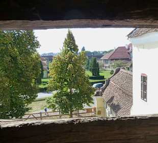 Blick durch Schießscharte