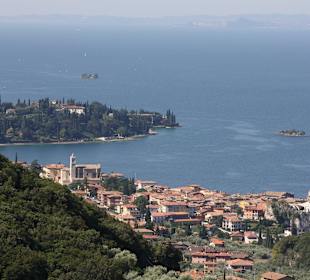 Blick über Malcesine in Richtung Süden