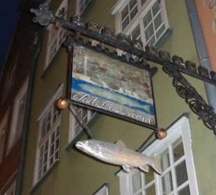 Wirtschaftsschild Zum Lachs in Danzig