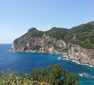 Bergdorf Lakones, Blick aufs Meer