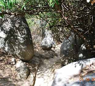 Der Weg zu den Bädern