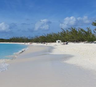Strand auf der Privatinsel Half Moon Bay - top!