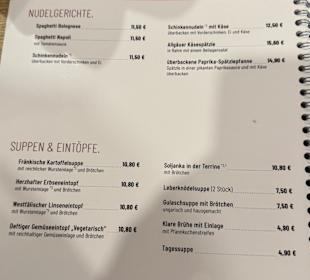 Speisekarte