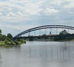 Blick von der Hubbrücke zur Sternbrücke