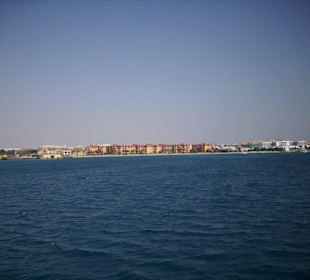Hurghada im Hintergrund zu sehen
