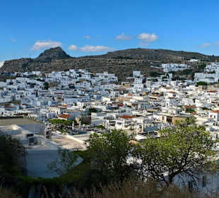 Blick auf Lindos