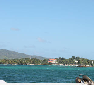 Blick auf Bacardi - Insel