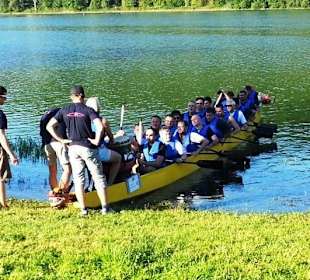 Ruderboot mit Trommel