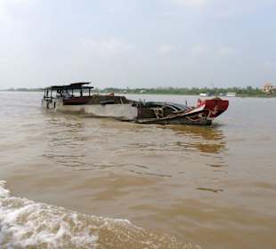 Auf dem Mekong