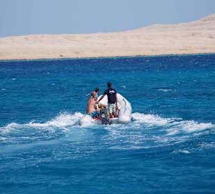 Die Kids düsen davon...