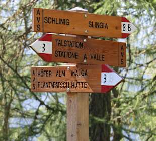 Wandern Sesvennahütte Mals/Malles Venosta